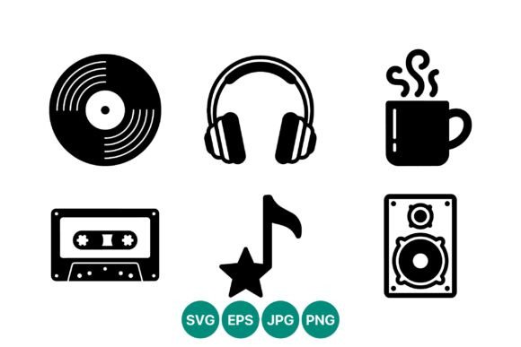 Black and White Music Icons Set Review