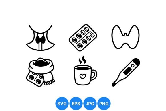 Cold Flu Medication Clipart Set Review