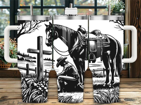 Cowboy Kneeling Cross Embroidery Review