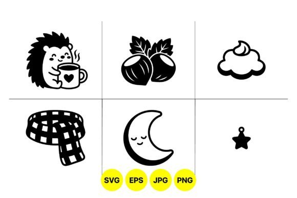Cute Autumn Cozy Icons Set Review