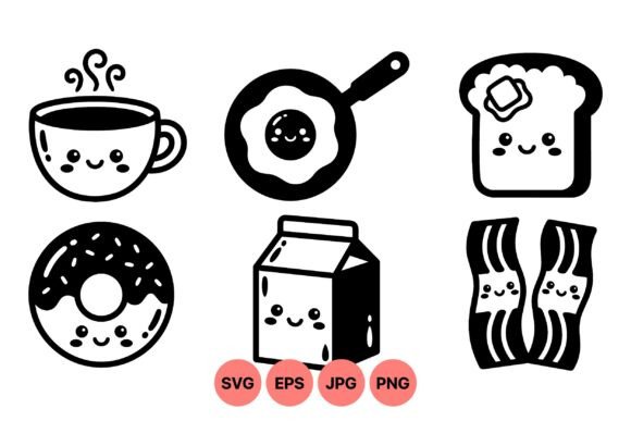 Cute Breakfast Kawaii Clipart Review