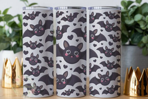 Cute Spooky Bat Scattered Pattern PNG Review