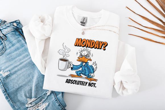 Funny Sassy Duck Monday Absolutely Not