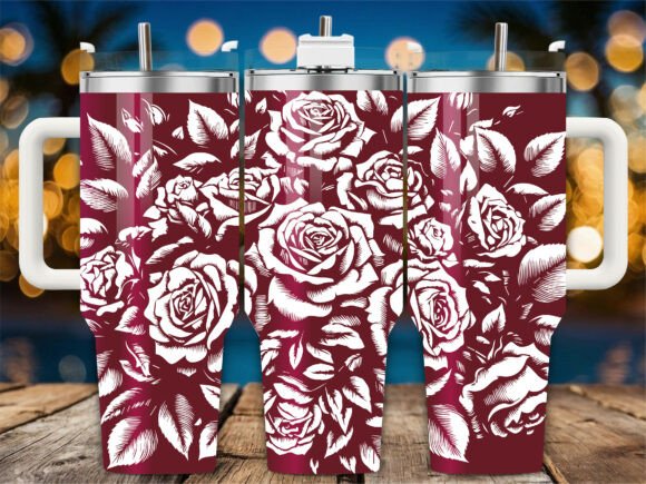 Maroon Floral Rose Embroidery Review