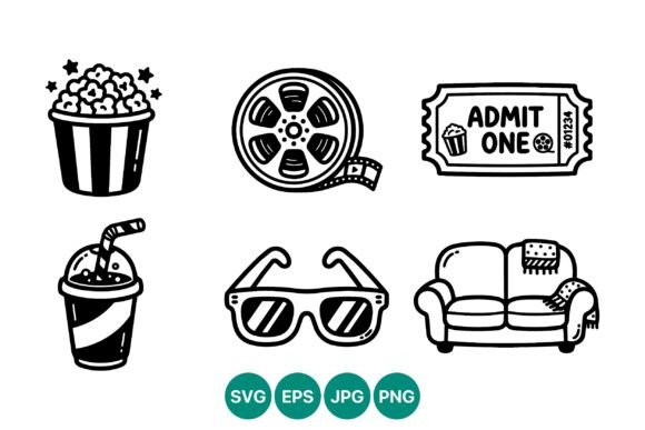 Movie Night Vector Icons Review