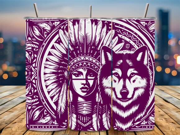 Native American Woman Wolf Embroidery Design Review