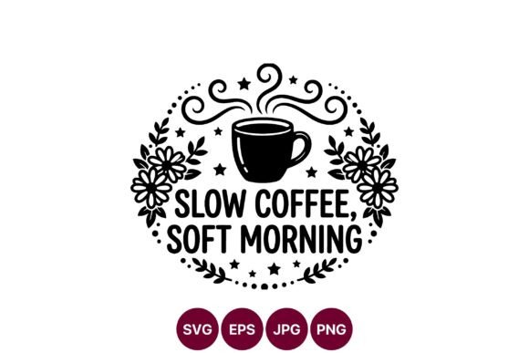 Slow Coffee Soft Morning Black Vector Review