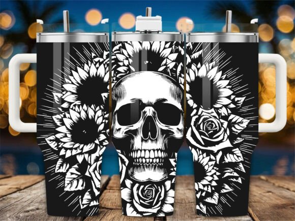 Sunflower Floral Skull Embroidery Design Review