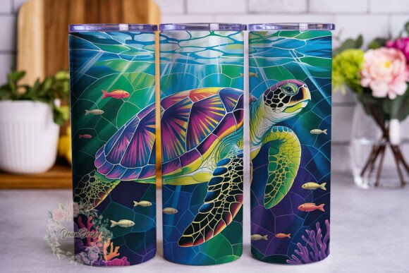 Vibrant Sea Turtle Ocean Art PNG Review